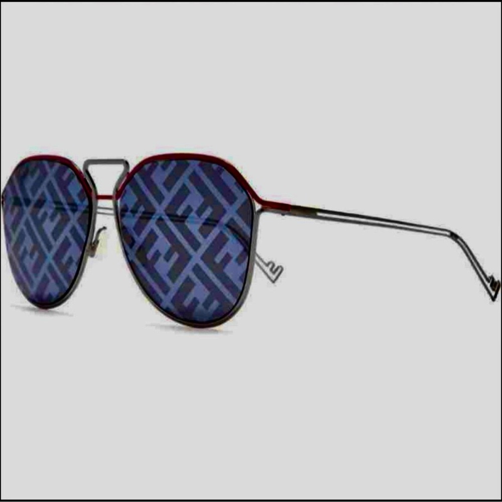 FENDI 60 Aviator Sunglasses - Picture 7 of 8